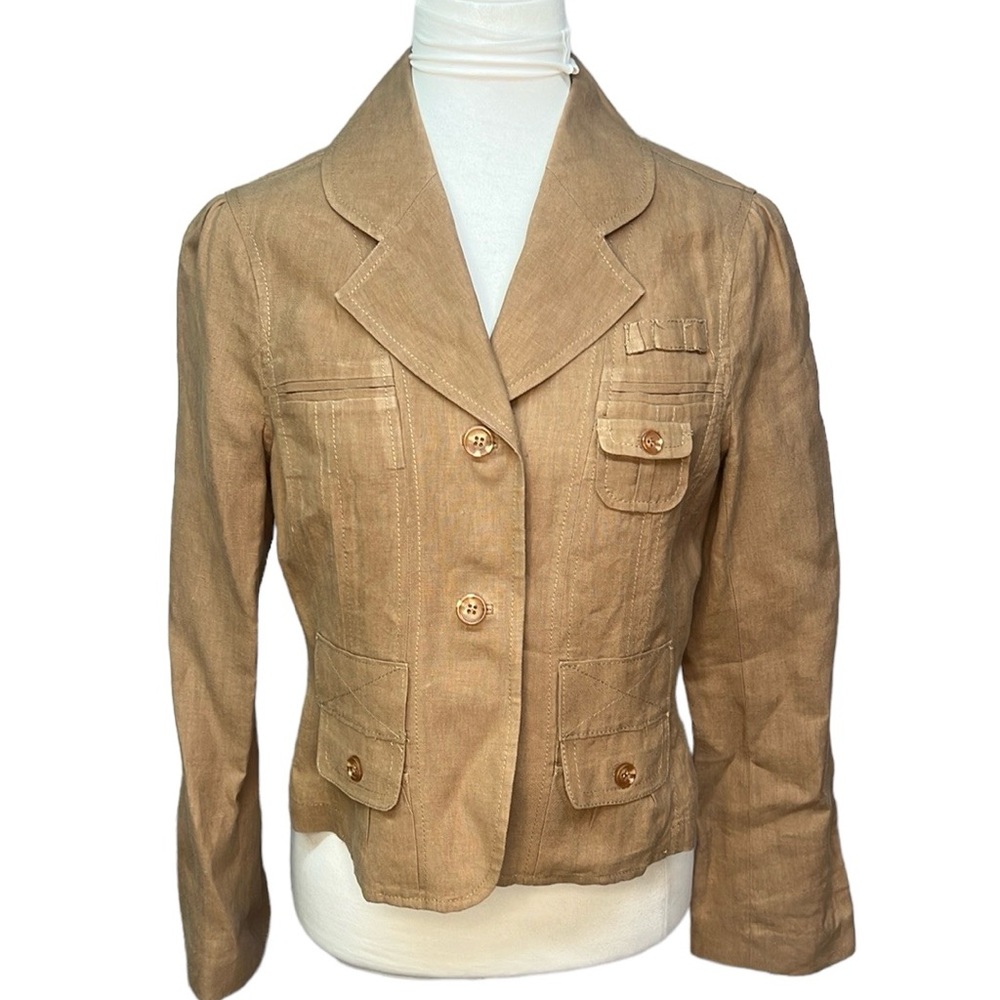 Anthropologie Tan Utility Jacket